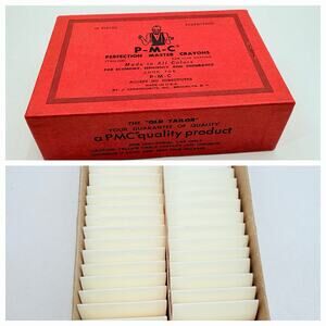 Vintage P-M-C Super Giant Perfection Master Tailor's Chalk Crayons #3050 38 pcs